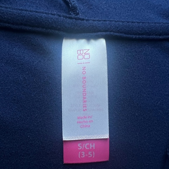 NO BOUNDARIES JUNIORS STRIPED ZIP FRONT SHORT SLEEVE HOODED KNIT DRESS - Picture 4 of 5